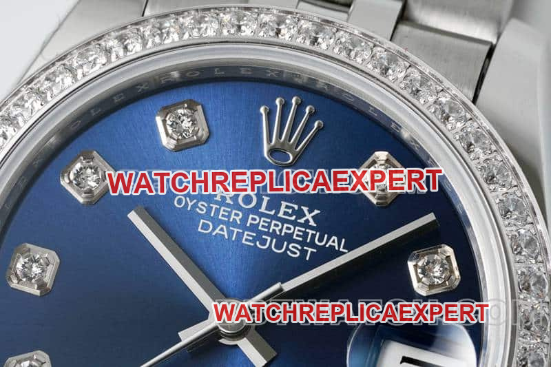 ARF FactoryRolex log 1:1super cloneblue dialdiamond bezel31mm five grid link 278384front live photo