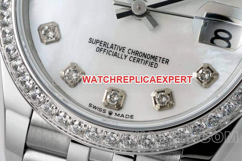 ARF FactoryRolex log top-tier 1:1high-quality diamond bezel31mm five-grid chain link278384front live photo
