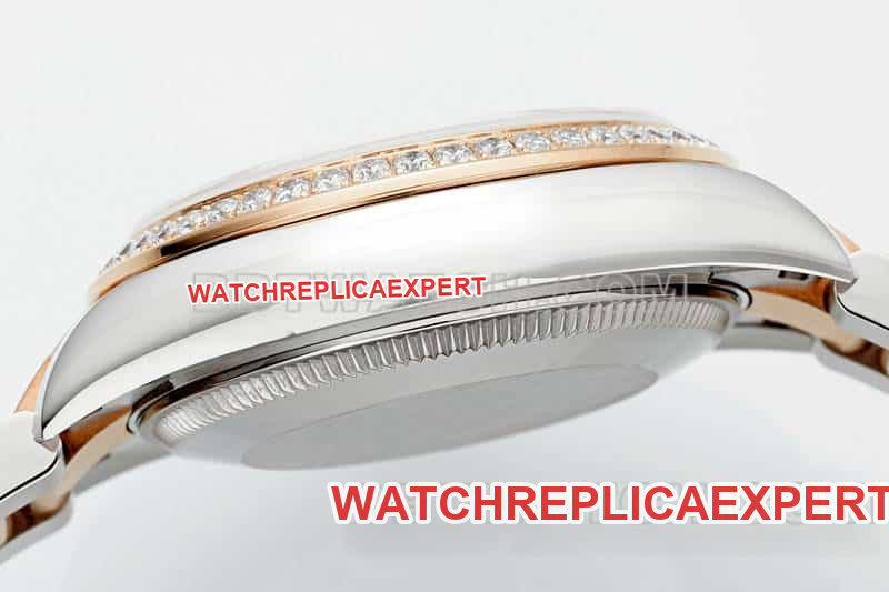 ARF FactoryRolex log top-tier 1:1super brown disk diamond bezel31mm gold three grid link 278381side live photo