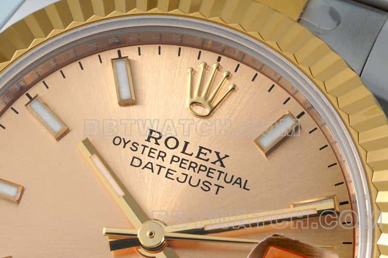 ARF FactoryRolex log top-tier 1:1super gold plate 31mm gold three-lattice chain link 278273front live photo