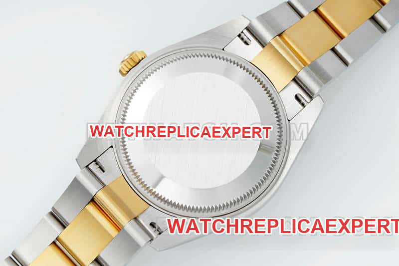 ARF FactoryRolex log top-tier 1:1super gold plate 31mm gold three-lattice chain link 278273caseback live photo