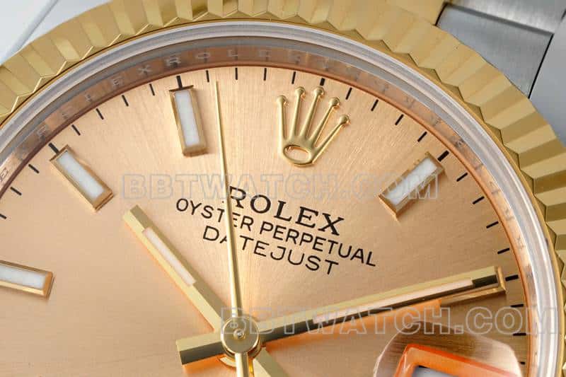 ARF FactoryRolex log top-tier gold plate 31mm gold five-lattice chain link 278273front live photo