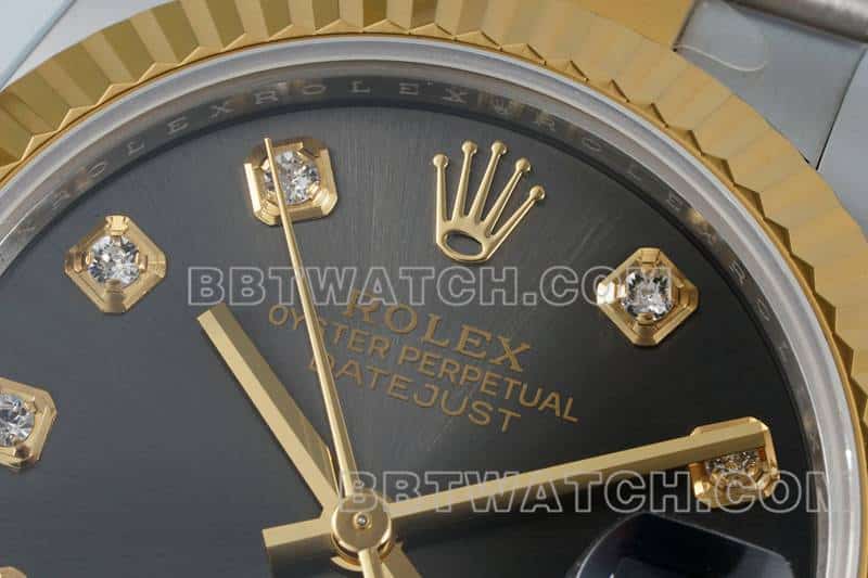 ARF FactoryRolex log 1:1super cloneblack dial31mm gold three-lattice chain link278273front live photofront live photo