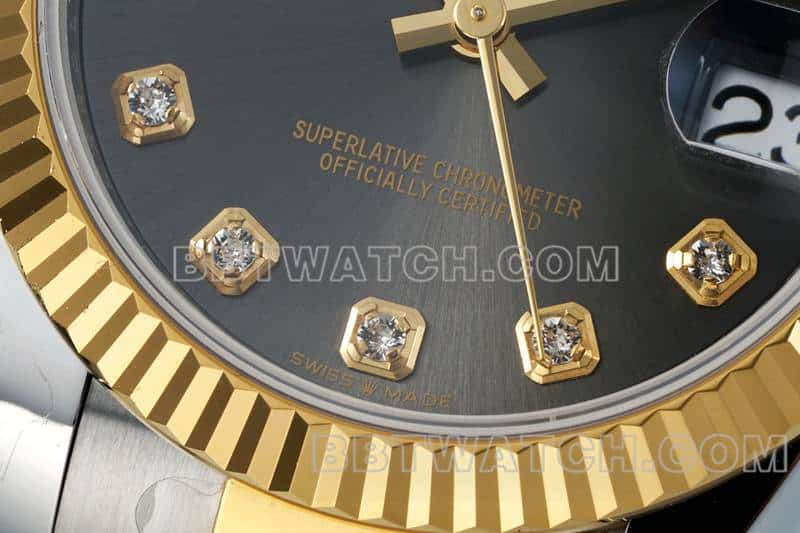 ARF FactoryRolex log 1:1super cloneblack dial31mm gold three-lattice chain link278273front live photofront live photo
