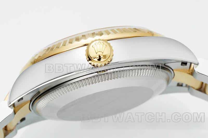 ARF FactoryRolex log 1:1super cloneblack dial31mm gold three-lattice chain link278273front live photoside live photo