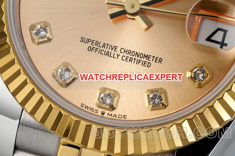 ARF factory rolex logbook one to one top gold plate 31mm intermediate gold five compartment links 278273 front real picture