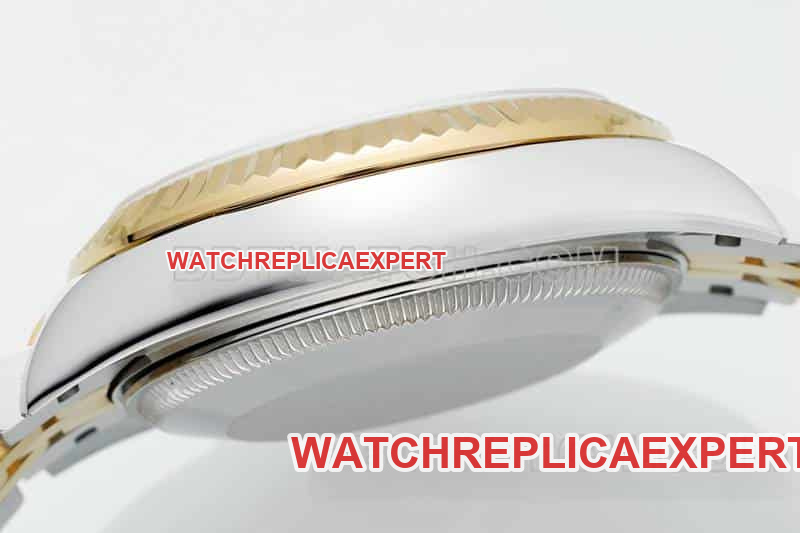 ARF factory rolex logbook one to one top gold plate 31mm intermediate gold five compartment link 278273 side actual photo