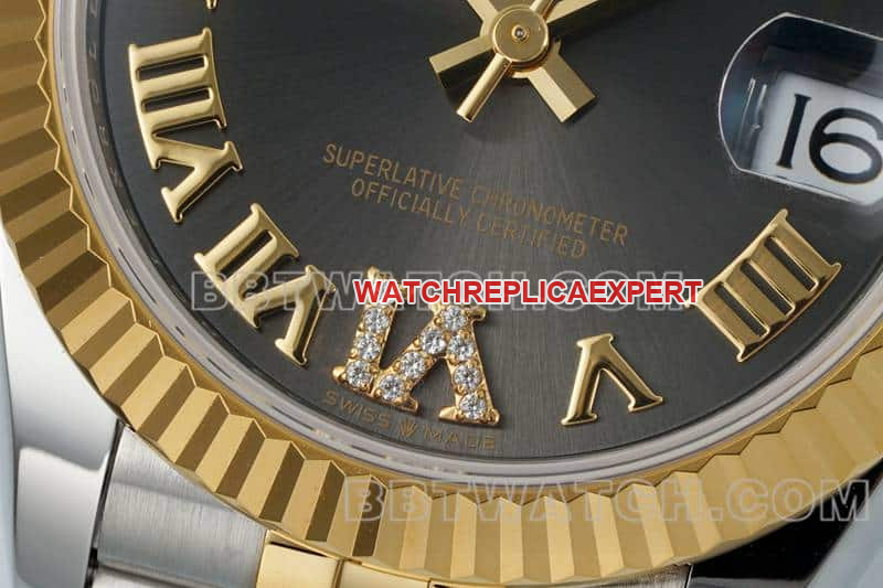 ARF FactoryRolex log top-tier 1:1super cloneblack dial31mm gold five grid link 278273