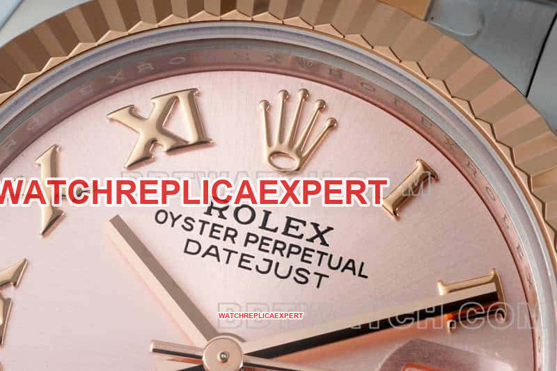 ARF FactoryRolex log top-tier replicarose gold plate 31mm gold three-lattice chain link 278271front live photo