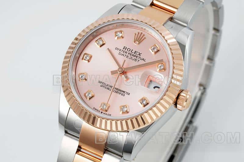 ARF FactoryRolex log top-tier 1:1high-quality replicarose gold disc 31mm gold three-lattice chain link 278271front live photo