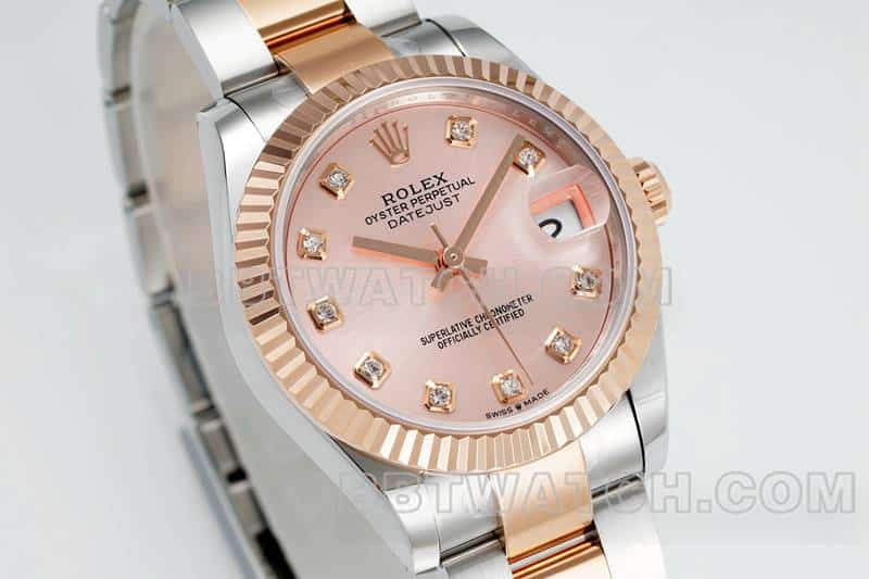 ARF FactoryRolex log top-tier 1:1high-quality replicarose gold disc 31mm gold three-lattice chain link 278271front live photo