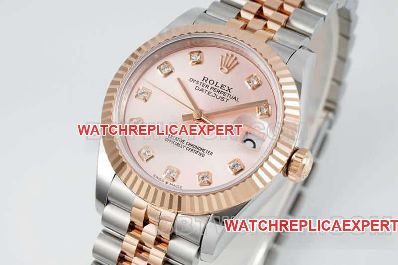 ARF FactoryRolex log top-tier 1:1super clonerose gold plate 31mm gold five-grid chain link 278271front live photo