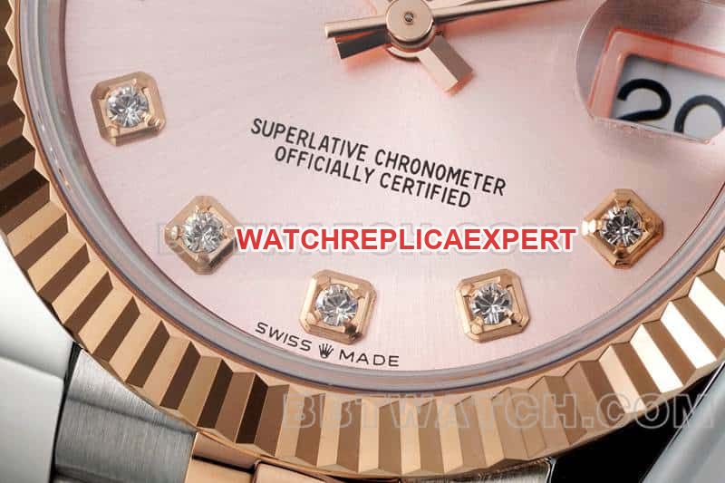 ARF FactoryRolex log top-tier 1:1super clonerose gold plate 31mm gold five-grid chain link 278271front live photo