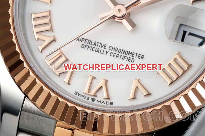 ARF FactoryRolex log 1:1super clonewhite dial31mm gold five-grid chain link278271front live photo