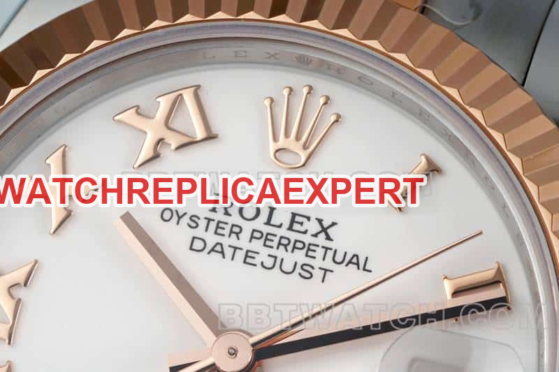 ARF FactoryRolex log super clonewhite dial31mm gold three-lattice chain link 278271front live photo