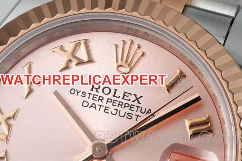 ARF FactoryRolex log 1:1top-tier replicarose gold plate 31mm gold five-lattice chain link 278271front live photo