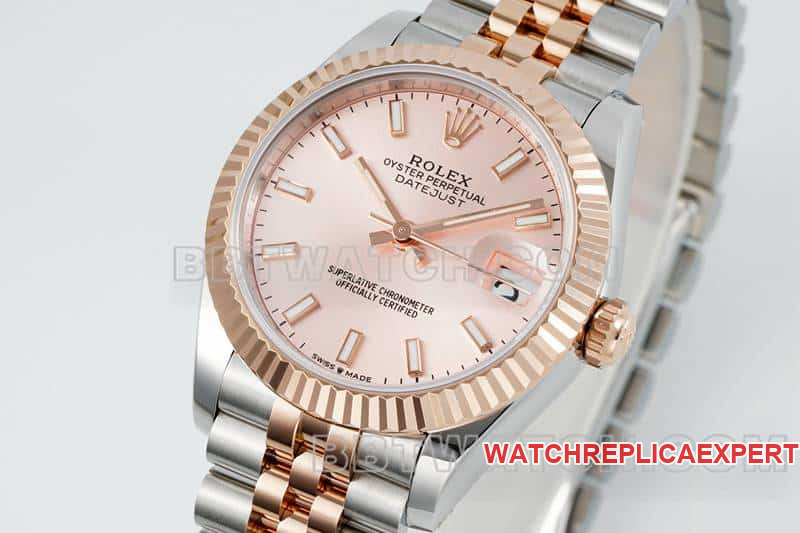 ARF FactoryRolex log top-tier 1:1high-quality replicarose gold plate 31mm gold five-grid chain link 278271front live photo