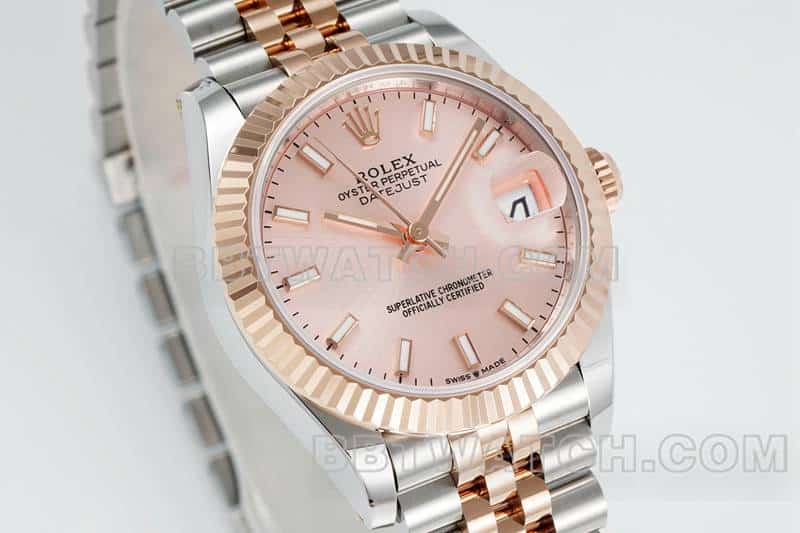 ARF FactoryRolex log top-tier 1:1high-quality replicarose gold plate 31mm gold five-grid chain link 278271front live photo