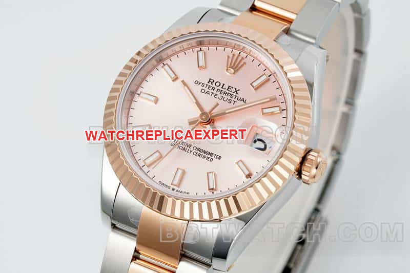 ARF FactoryRolex log top-tier 1:1super clonerose gold disc 31mm gold three-lattice chain link 278271front live photo