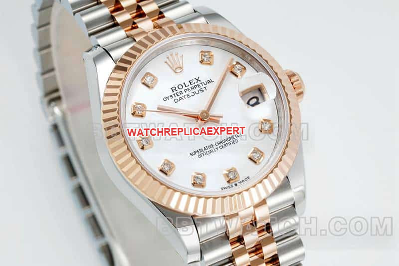 ARF FactoryRolex log top-tier Fritillaria plate 31mm gold five-lattice chain link 278271front live photo