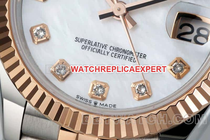 ARF FactoryRolex log top-tier Fritillaria plate 31mm gold five-lattice chain link 278271front live photo