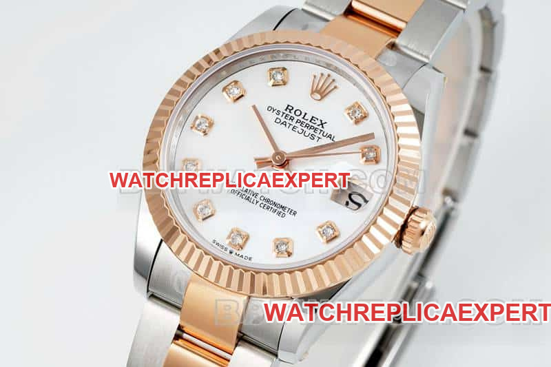 ARF factory Rolex Logbook one to one super A high imitation mother-of-pearl disk 31mm intermediate gold three-compartment links 278271 front actual photo