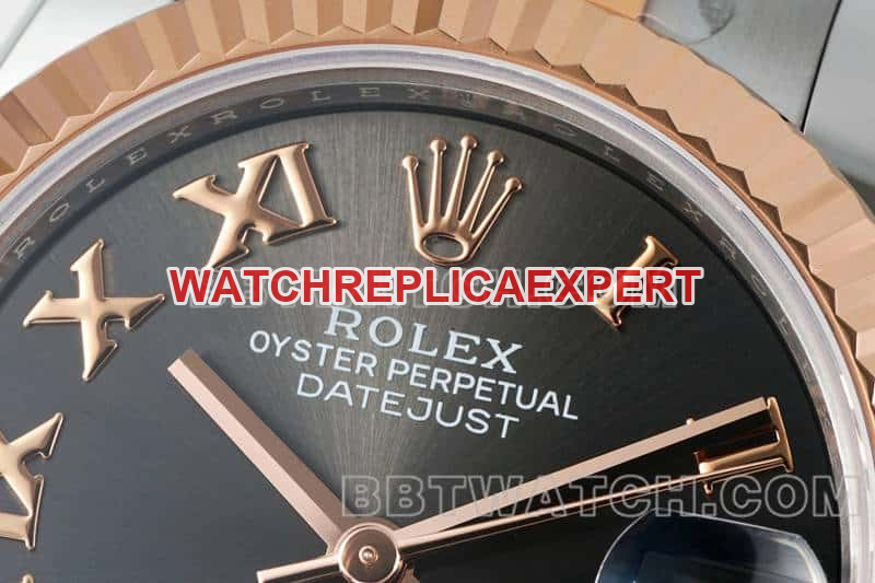 ARF FactoryRolex log 1:1super cloneblack dial31mm gold three-lattice chain link278271front live photo