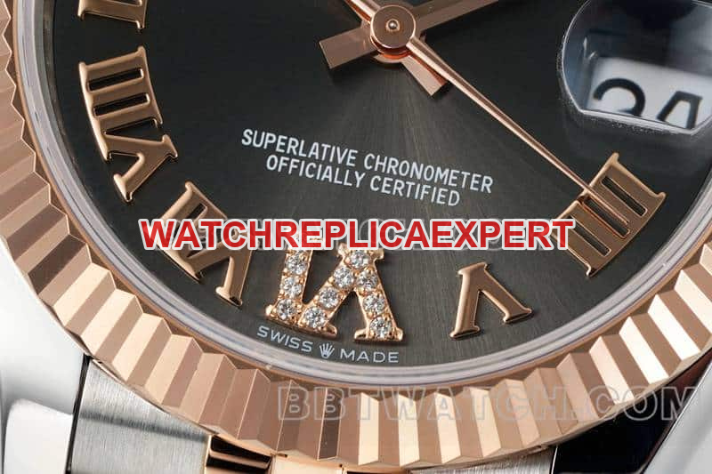 ARF FactoryRolex log super cloneblack dial31mm gold five-lattice chain link 278271front live photo