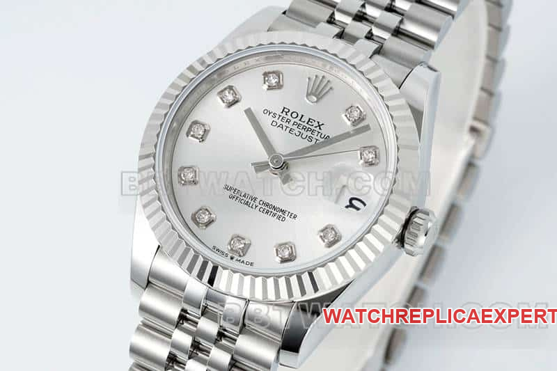 ARF FactoryRolex log top-tier 1:1super clonesilver dial31mm five grid link 278274front live photo