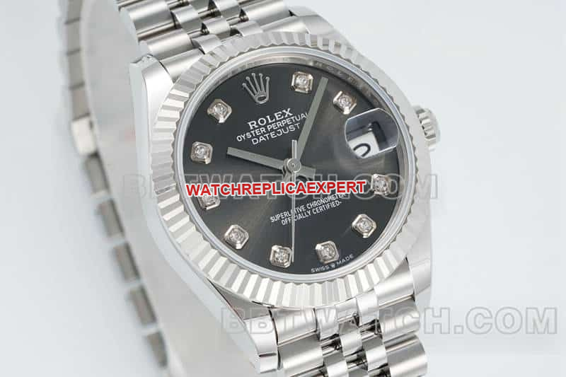 ARF FactoryRolex log 1:1super cloneblack dial31mm five grid link 278274front live photo