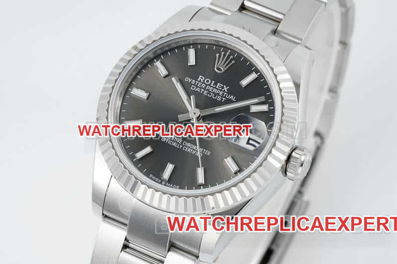 ARF FactoryRolex log 1:1super cloneblack dial stick hour markers 31mm three grid link 278274front live photo