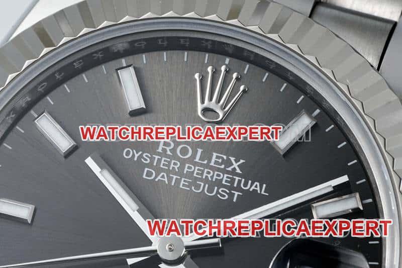 ARF FactoryRolex log super cloneblack dial stick hour markers 31mm five grid link 278274front live photo