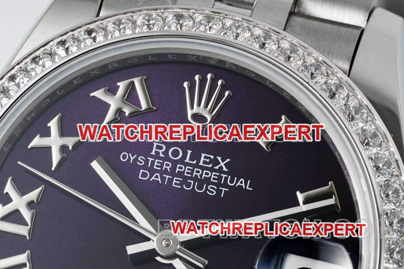 ARF FactoryRolex log top-tier 1:1high-quality purple plate diamond bezel31mm five grid link 278289front live photo