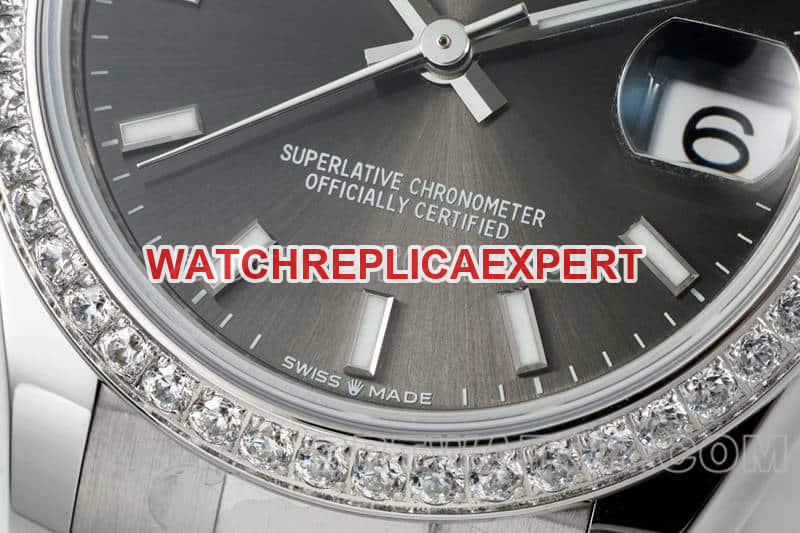 ARF FactoryRolex log 1:1super cloneblack dialdiamond bezel31mm three grid link 278289front live photo