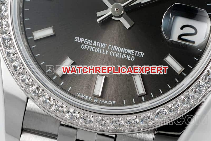 ARF FactoryRolex log 1:1super cloneblack dialdiamond bezel31mm five grid link 278289front live photo