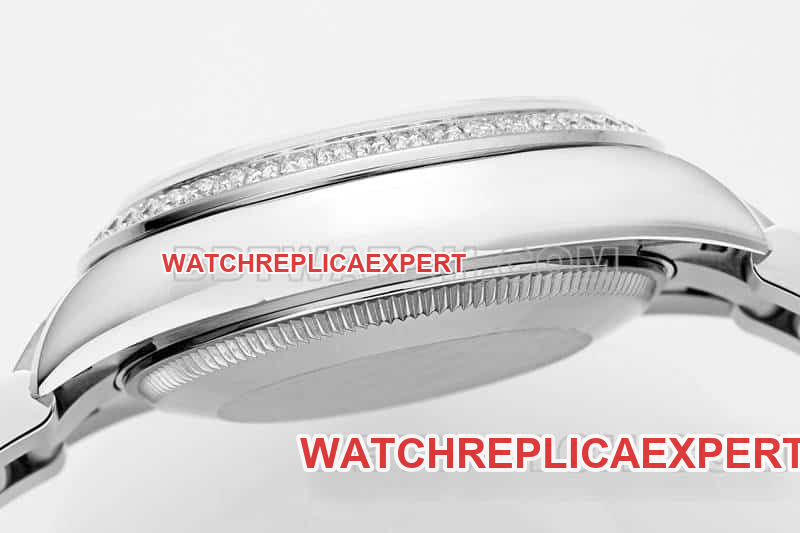 ARF FactoryRolex log top-tier dark gray plate Roman numerals diamond bezel31mm three grid link 278289side live photo