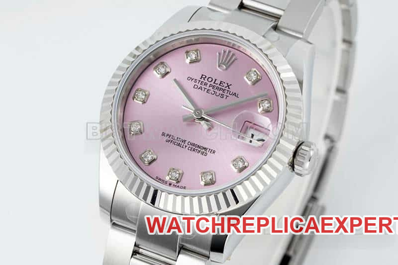 ARF FactoryRolex log pink plate 31mm three grid link 278274front live photo