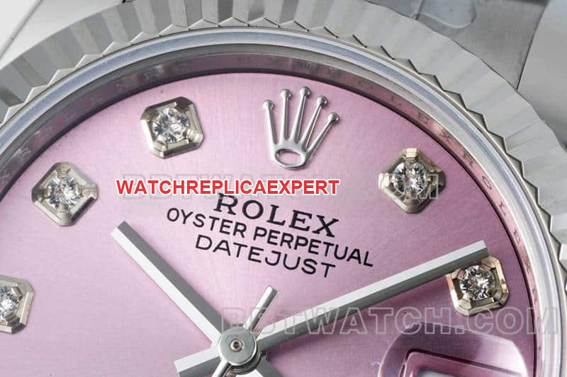 ARF FactoryRolex log pink plate 31mm three grid link 278274front live photo