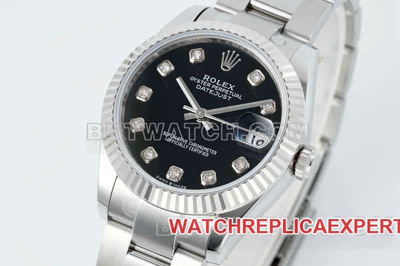 ARF FactoryRolex log top-tier 1:1high-quality replicablack dial31mm three grid link 278274front live photo