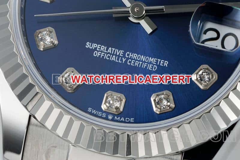 ARF FactoryRolex log 1:1super cloneblue dial31mm three grid link 278274front live photo