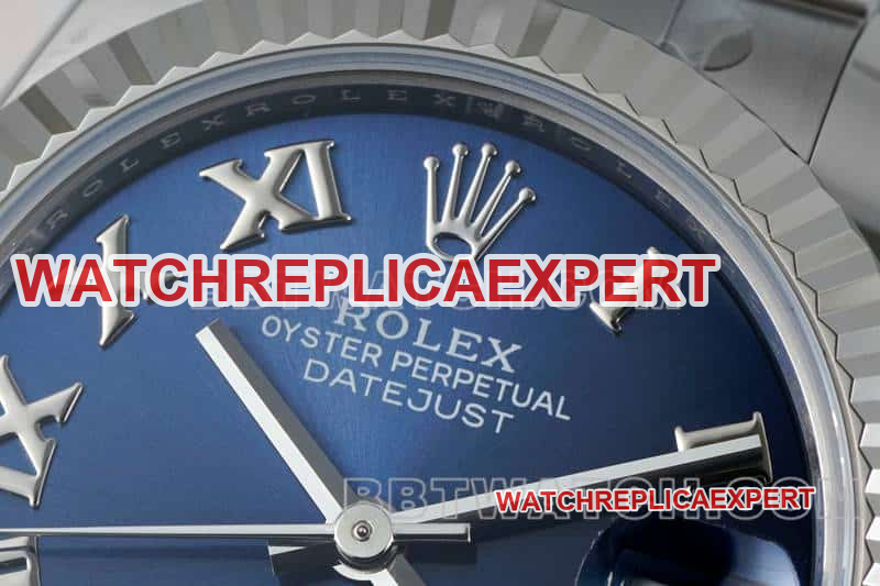 ARF FactoryRolex log 1:1super cloneblue dial Roman numerals 31mm three grid link 278274front live photo