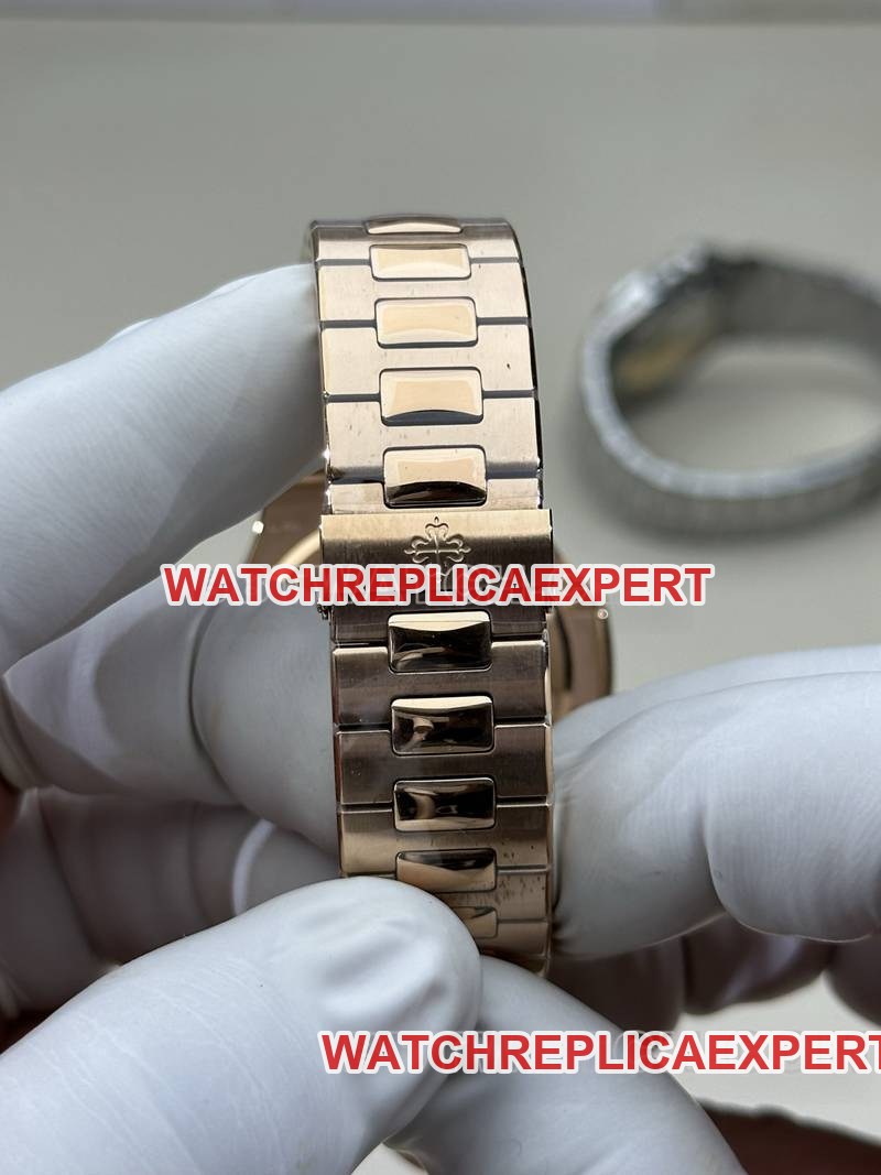 Patek Philippe collectible watch BBF factory Nautilusrose gold coffee plate 324movementsteel bracelet bracelet live photos