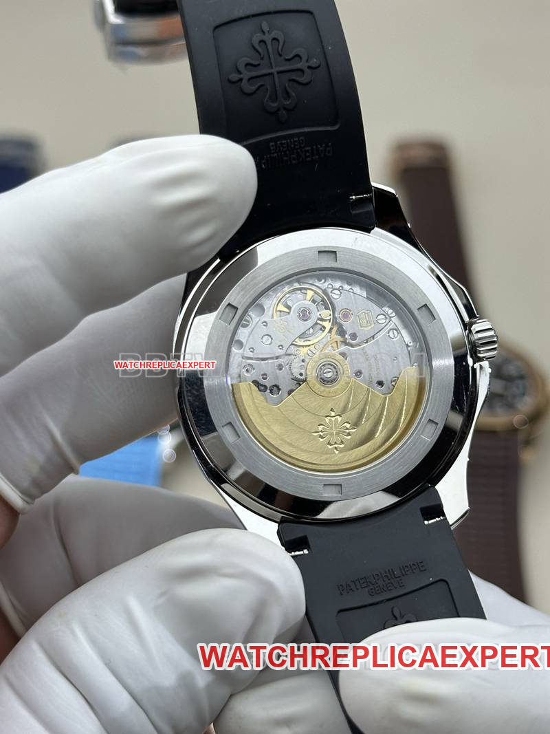 Patek Philippe watch BBF factory grenade black dial black rubber model 5167Acaseback live photo