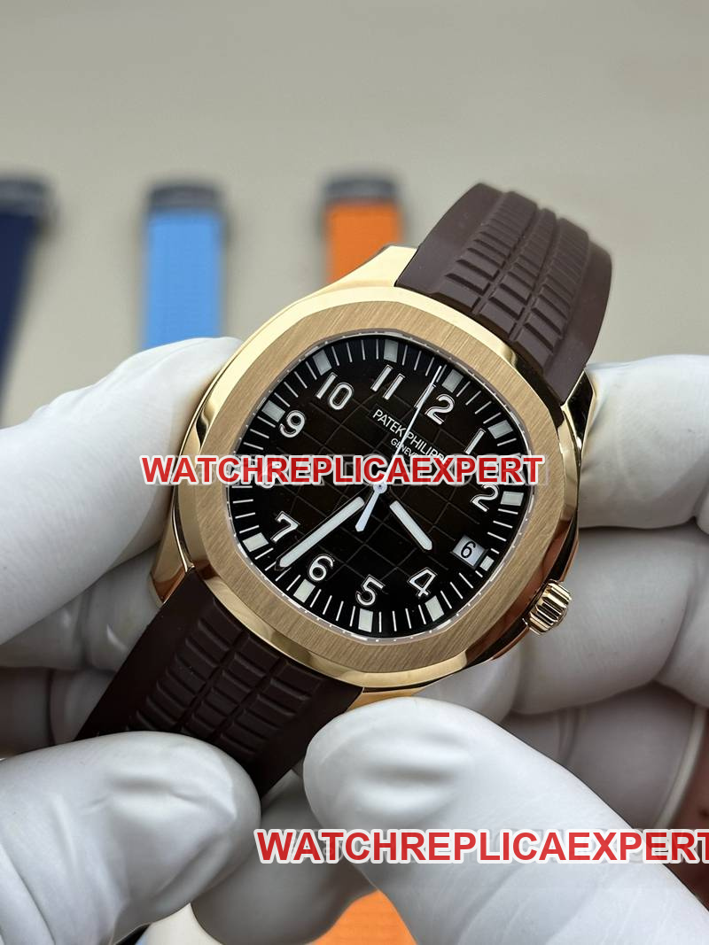 Patek Philippe collectible watch BBF factory grenade rose gold dark brown plate brown rubber model 5167Rfront live photo