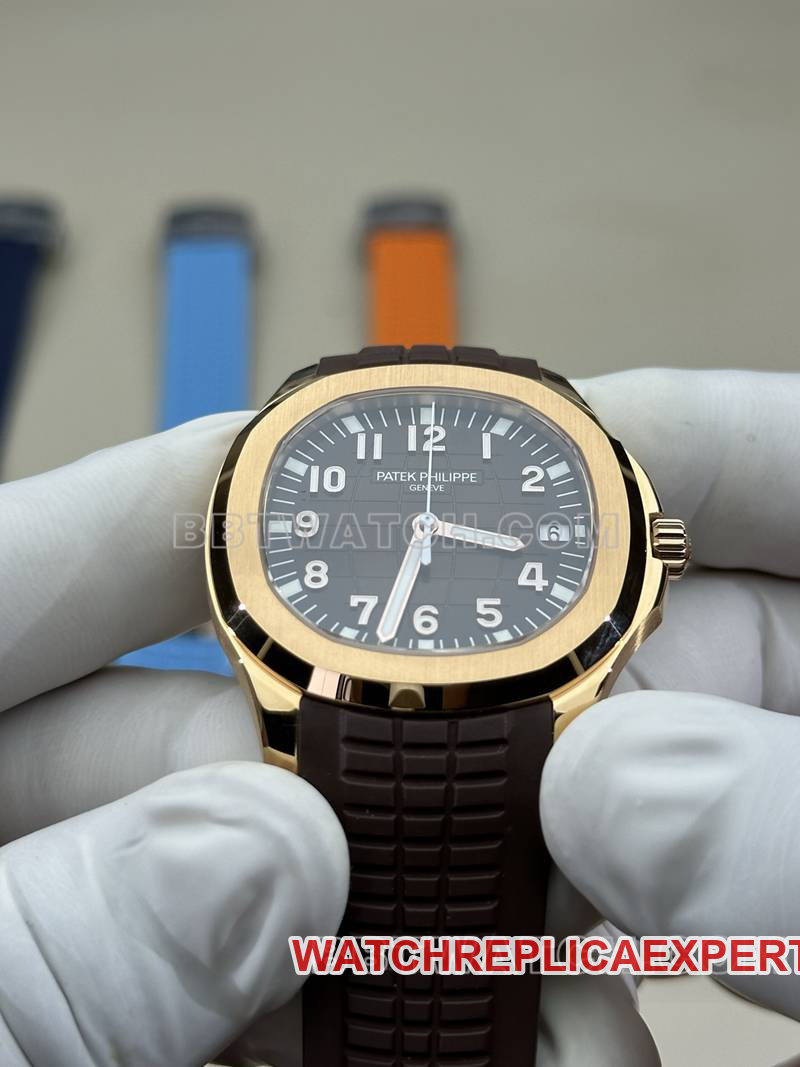 Patek Philippe collectible watch BBF factory grenade rose gold dark brown plate brown rubber model 5167Rfront live photo