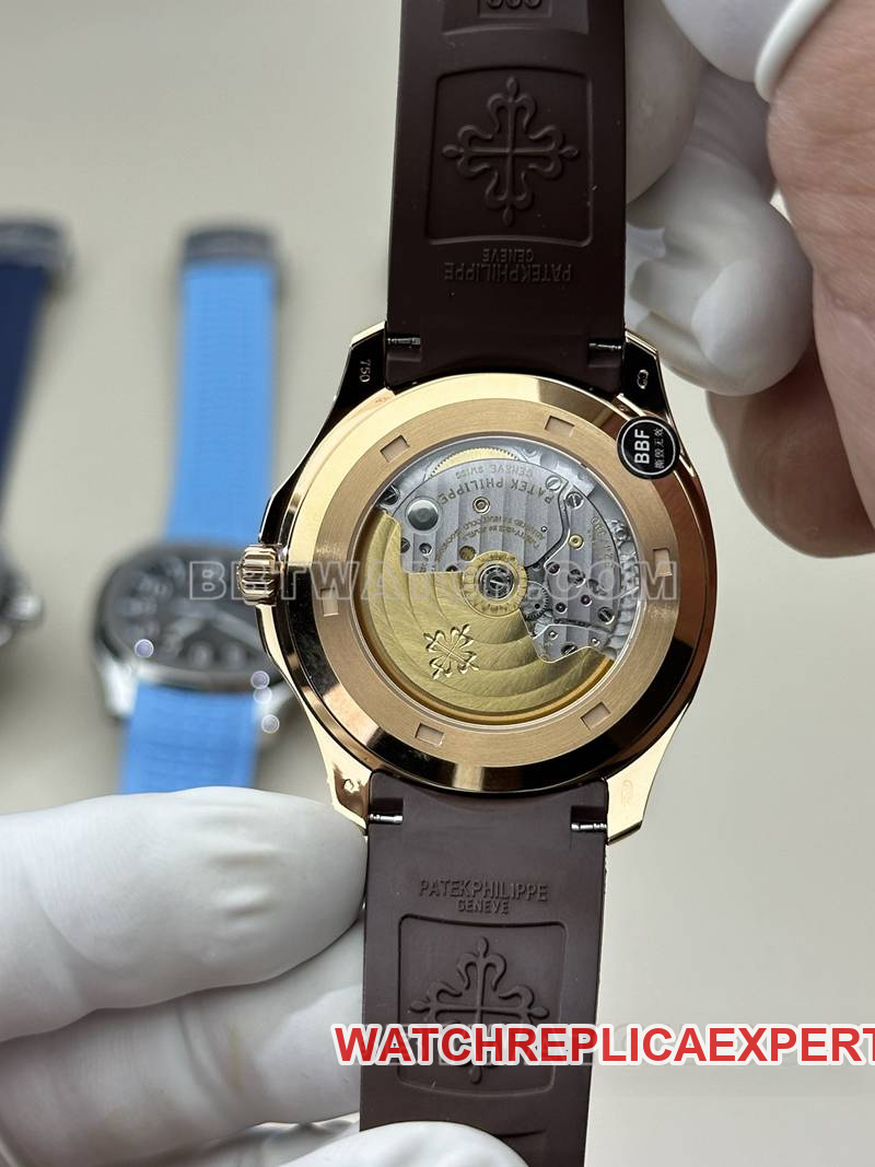 Patek Philippe collectible watch BBF factory grenade rose gold dark brown plate brown rubber model 5167Rcaseback live photo
