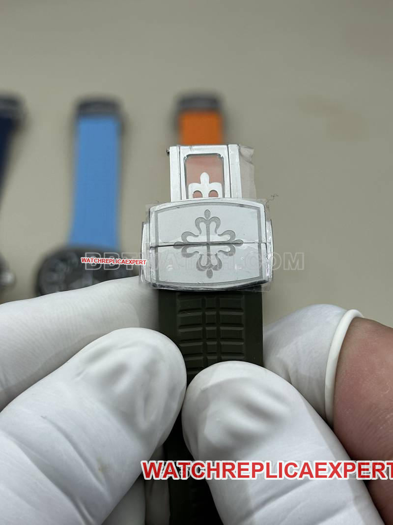Patek Philippetop-tier watch BBF factory grenade green dial green rubber model 5168Gbraceletlive photos
