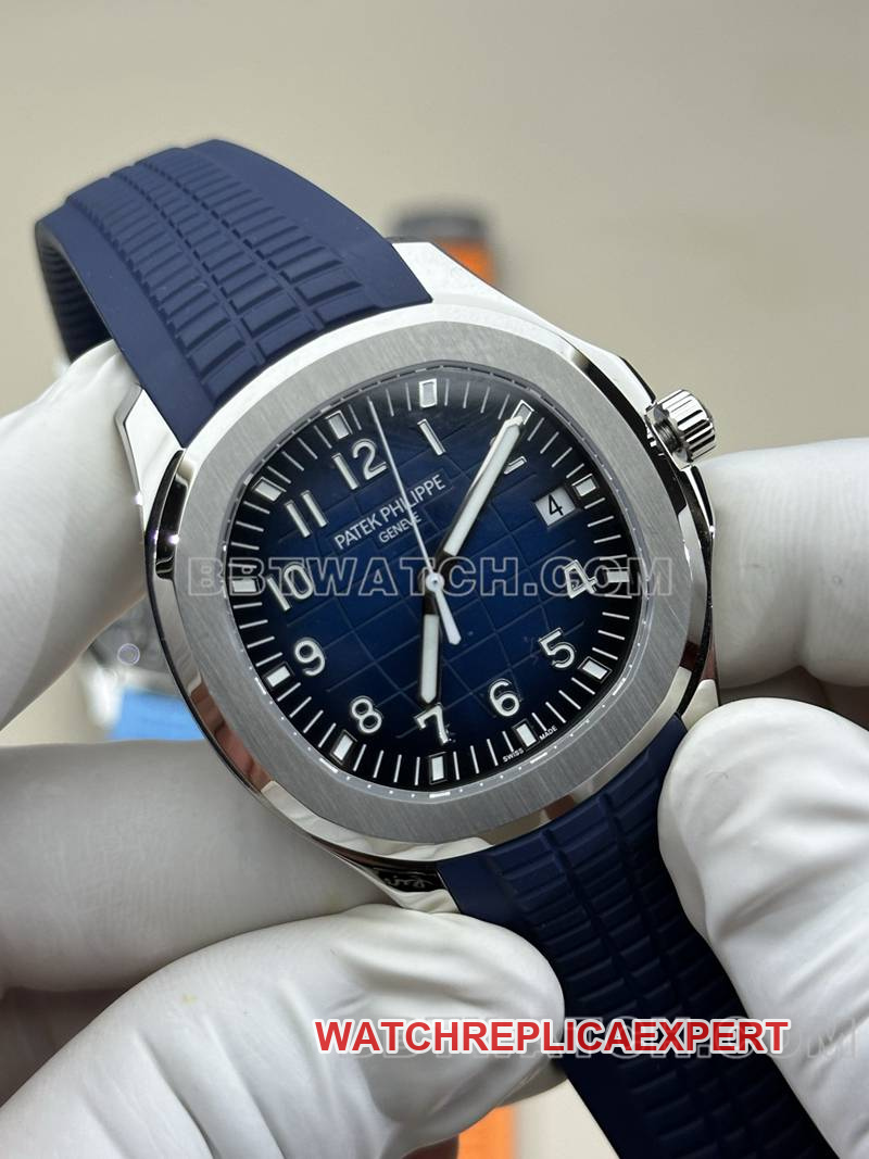 Patek Philippe collectible watch BBF factory grenade blue dial blue rubber model 5168Gfront live photo
