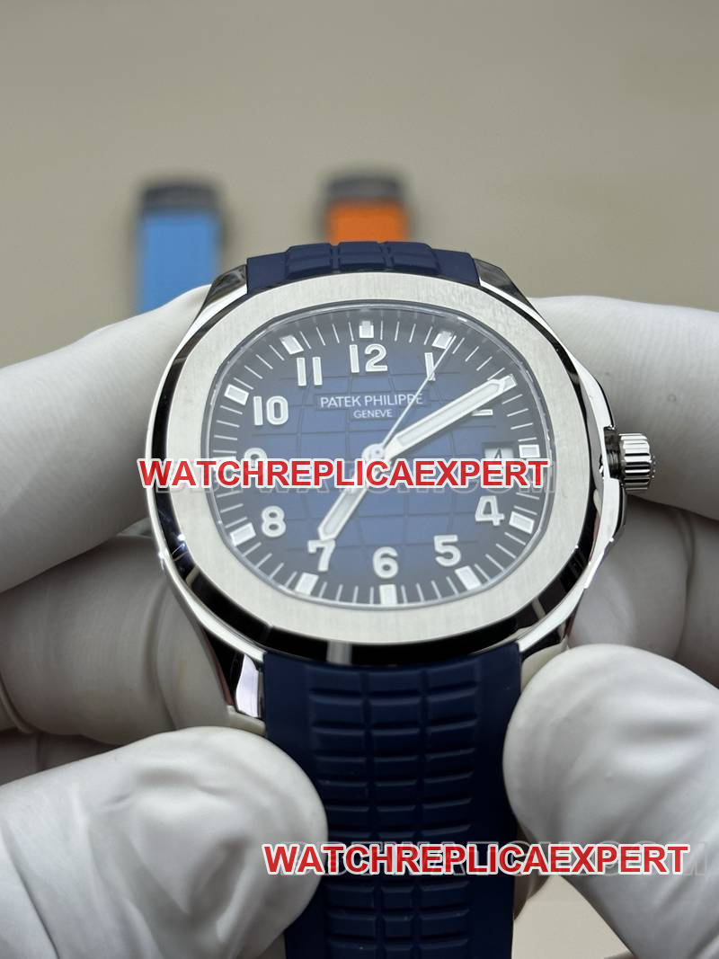 Patek Philippe collectible watch BBF factory grenade blue dial blue rubber model 5168Gfront live photo