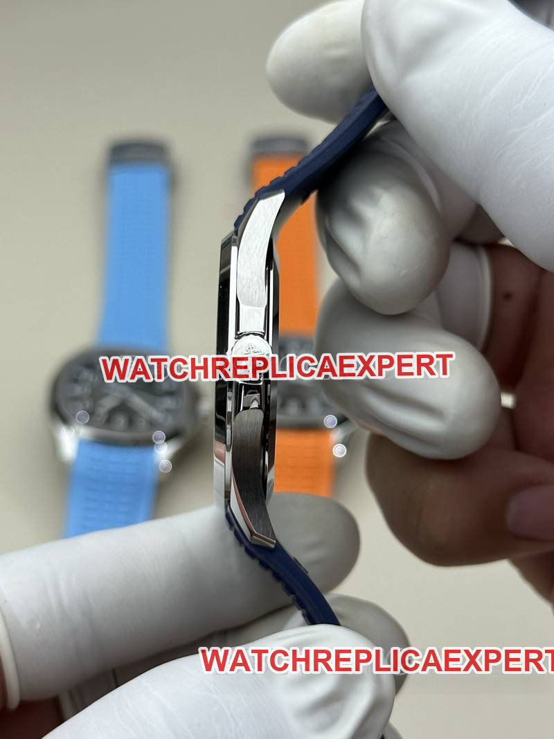 Patek Philippe collectible watch BBF factory grenade blue dial blue rubber model 5168Gside live photo